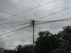 Tangle of wires