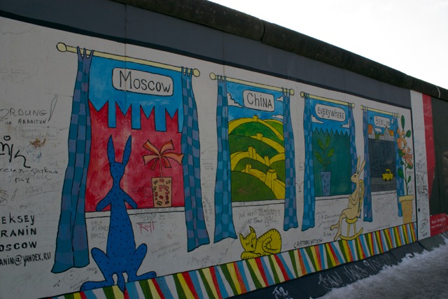 Berlin: East Side Gallery -- open-air mural space on a remaining section of the Wall